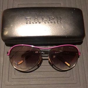 Ralph Lauren pink aviator Sunglaases